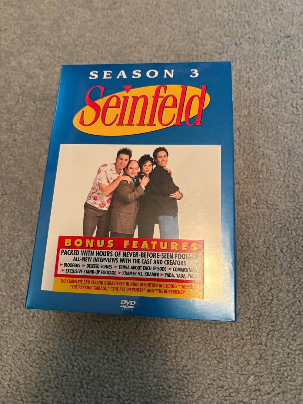 Seinfeld Season 3 DVD Box Set - Blue